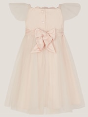 Monsoon Pink Baby Francesca Crochet Dress - Image 2 of 3