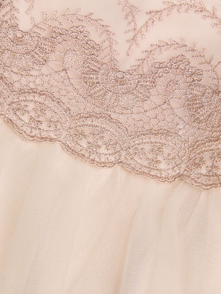 Monsoon Pink Baby Francesca Crochet Dress - Image 3 of 3