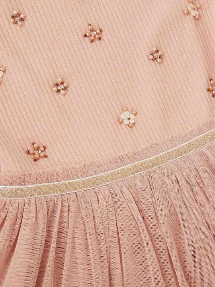 Monsoon Pink Unicorn Embellished Disco Dress - Image 3 of 3 Monsoon Pink Unicorn Embellished Disco Dress - Image 3 of 3