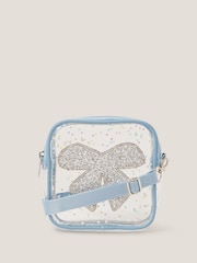 Monsoon Blue Clear Bow Confetti Cross-Body Bag - Image 1 of 4