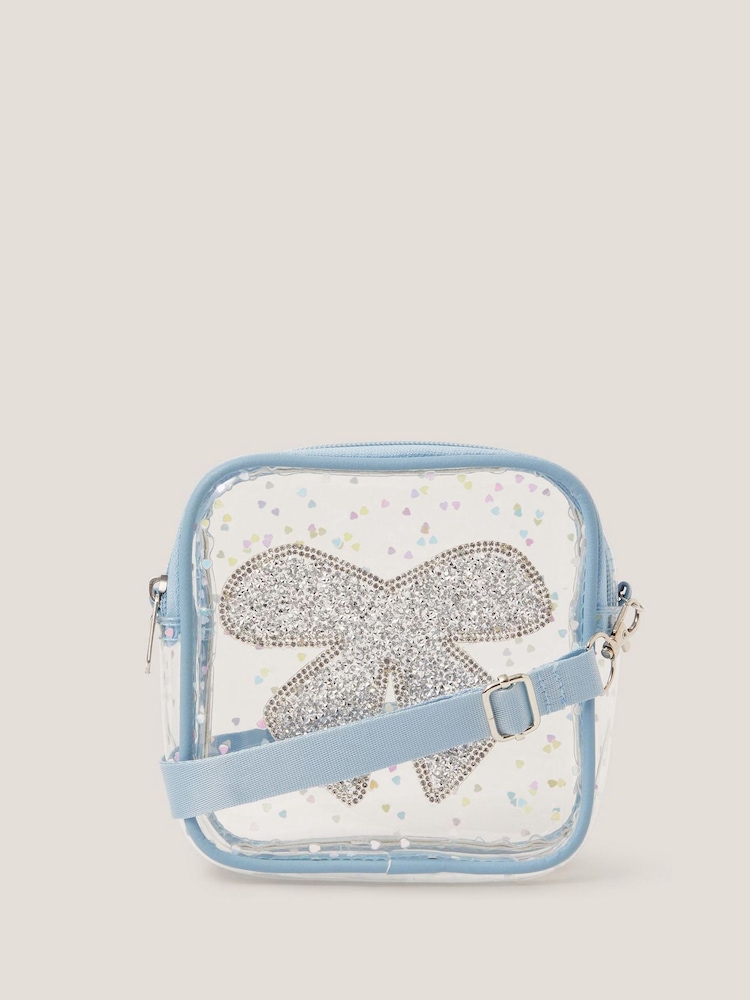 Monsoon Blue Clear Bow Confetti Cross-Body Bag - Image 1 of 4
