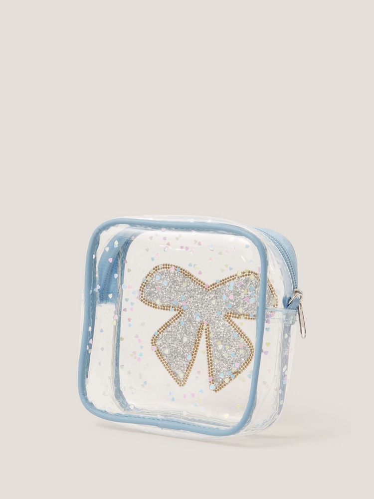 Monsoon Blue Clear Bow Confetti Cross-Body Bag - Image 2 of 4