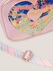 Monsoon Purple Confetti Heart Cross-Body Bag - Image 3 of 4