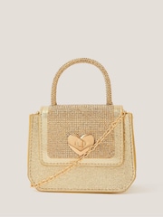 Monsoon Gold Mini Metallic Handbag - Image 1 of 4