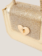 Monsoon Gold Mini Metallic Handbag - Image 3 of 4