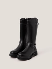 Monsoon Black Diamante Buckle Knee High Boots - Image 2 of 3