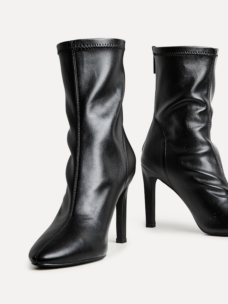 Linzi Black West Pointed Toe Ankle Boots With Stiletto Heel - Image 5 of 5