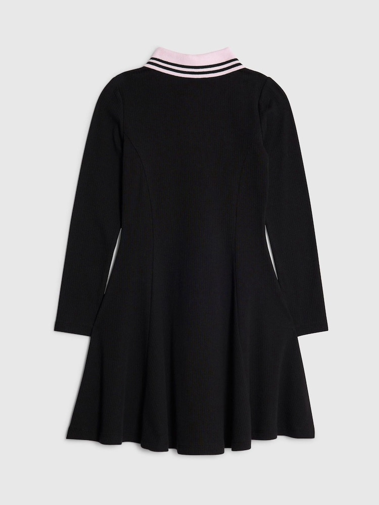 River Island Black Zip Polo Dress - Image 2 of 4