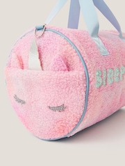 Monsoon Pink Unicorn Borg Sleepover Duffle Bag - Image 3 of 4