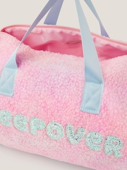 Monsoon Pink Unicorn Borg Sleepover Duffle Bag - Image 4 of 4