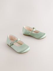 Green Wide Fit (G) Flower Girl Occasion Mary Jane Shoes - Image 1 of 5