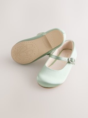 Green Wide Fit (G) Flower Girl Occasion Mary Jane Shoes - Image 4 of 5