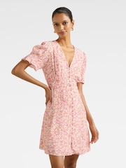 Forever New Pink Saffron Petite Printed Sun Dress - Image 3 of 5