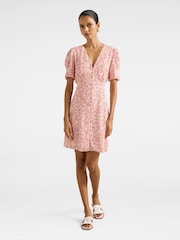 Forever New Pink Saffron Petite Printed Sun Dress - Image 4 of 5