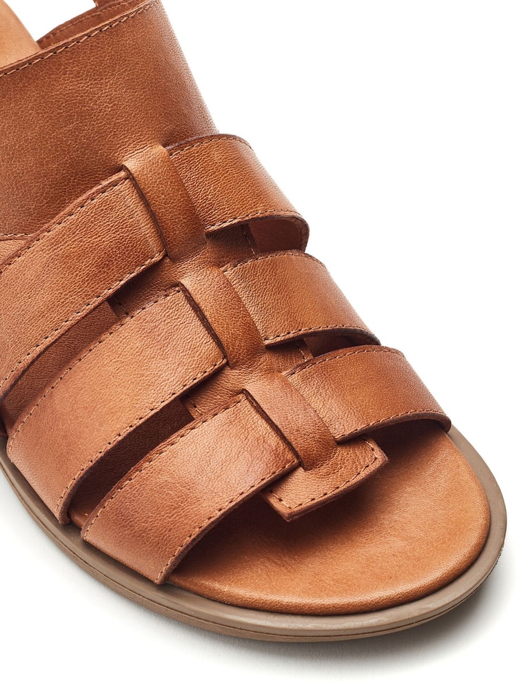 Moda in Pelle Mere Heeled Footbed Fisherman Sandals - Image 4 of 4 Moda in Pelle Mere Heeled Footbed Fisherman Sandals - Image 4 of 4