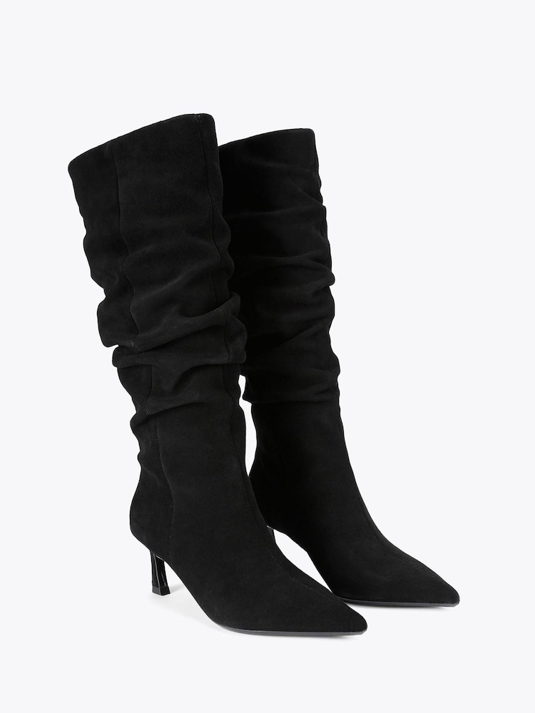 KG Kurt Geiger Black Rouche Boots - Image 2 of 4 KG Kurt Geiger Black Rouche Boots - Image 2 of 4