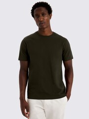 MOSS Dark Green Crew Neck T-Shirt - Image 1 of 4