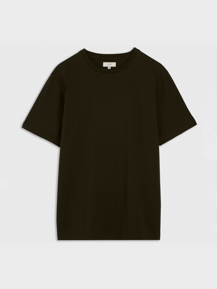 MOSS Dark Green Crew Neck T-Shirt - Image 4 of 4