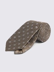 MOSS Brown Italian Medallion Tie - Image 1 of 2