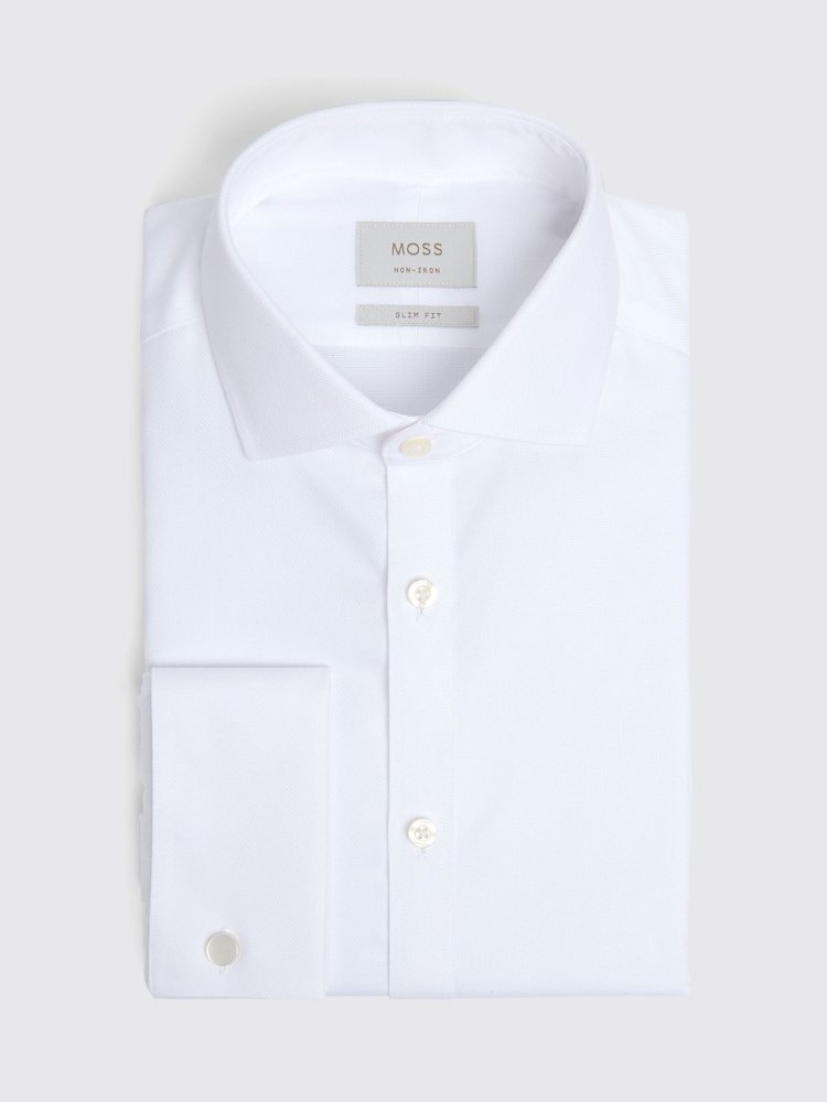 Blanc - Slim Fit (Slim Fit) - Chemise MOSS Royal Oxford sans fer - Image 3 de 3 Blanc - Slim Fit (Slim Fit) - Chemise MOSS Royal Oxford sans fer - Image 3 de 3