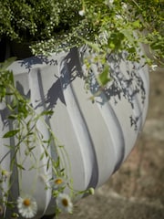Cox & Cox Grey Two Flourette Planters - Image 2 of 4