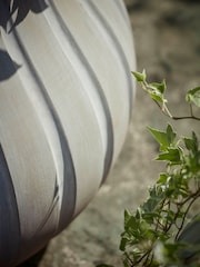Cox & Cox Grey Two Flourette Planters - Image 3 of 4