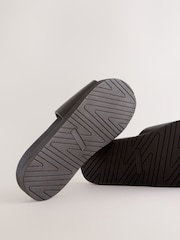 Brown Leather Slide Sandals - Image 8 of 8