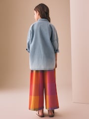 Orange/Pink Pullon Wide Leg Trousers (3-16yrs) - Image 3 of 9
