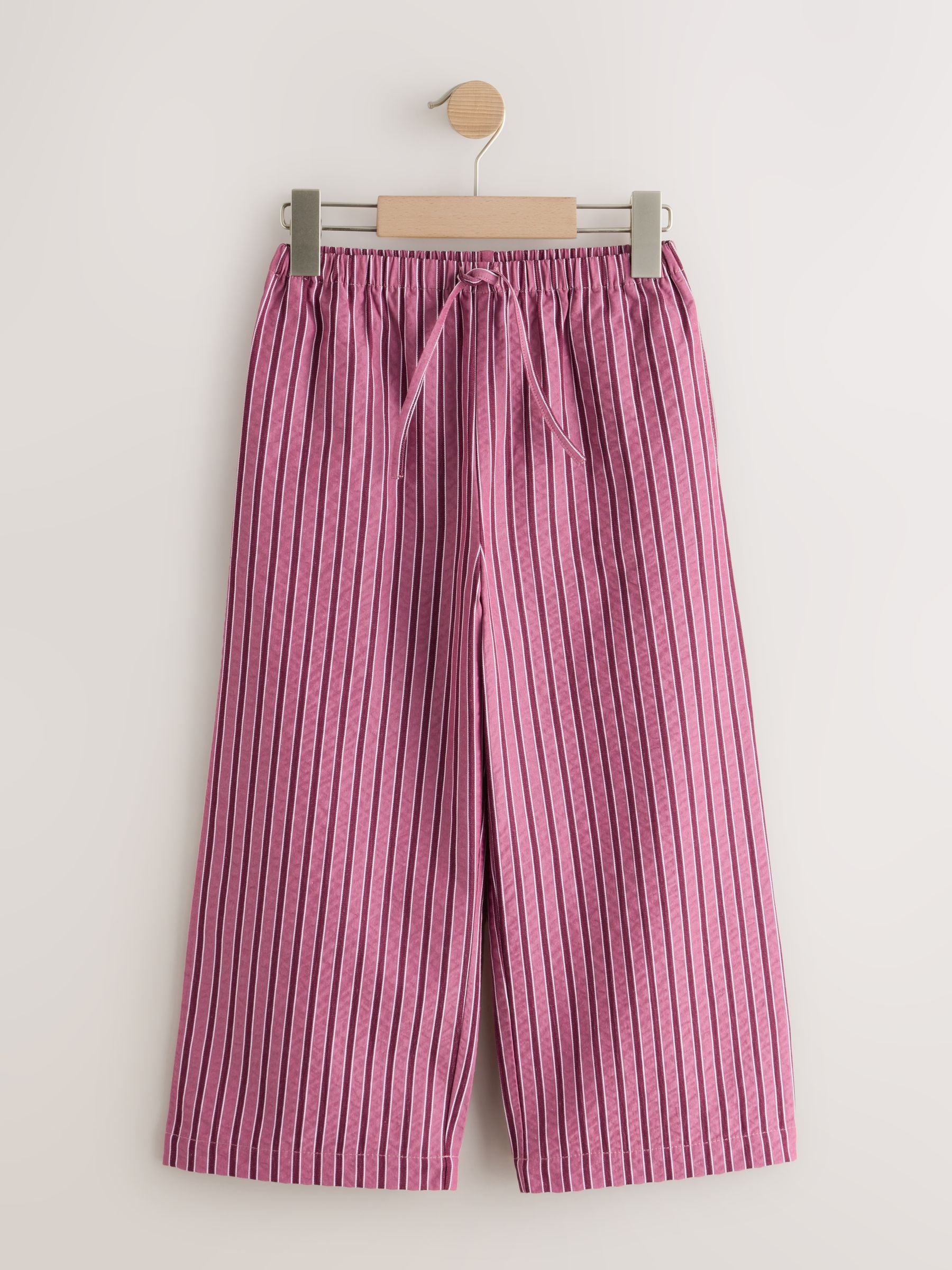 Comprar Listras vermelho-cereja/rosa - Calças de perna larga sem