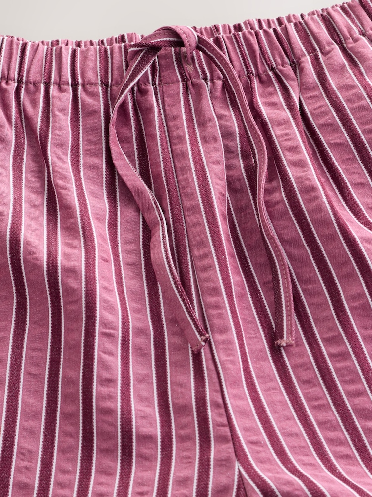 Berry Red/ Pink Stripe - Pantaloni largi cu elastic în talie (3-16ani) - Imaginea 8 din 8