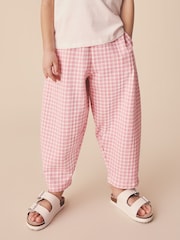 Rose Rayure - Pantalons Pullon Barrel (3-16ans) - Image 2 de 3