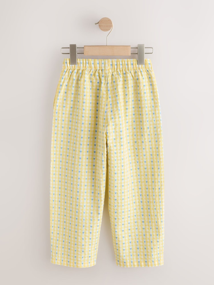Yellow Gingham Pullon Barrel Trousers (3-16yrs) - Image 2 of 4