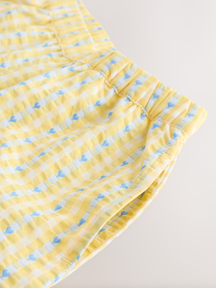 Yellow Gingham Pullon Barrel Trousers (3-16yrs) - Image 8 of 8 Yellow Gingham Pullon Barrel Trousers (3-16yrs) - Image 8 of 8