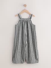 Black/ White Mono Gingham Barrel Leg Jumpsuit (3-16yrs) - Image 21 of 23