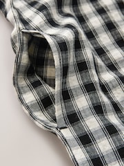 Black/ White Mono Gingham Barrel Leg Jumpsuit (3-16yrs) - Image 23 of 23