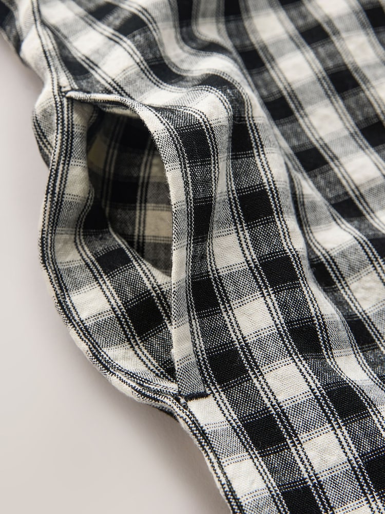 Black/ White Mono Gingham Barrel Leg Jumpsuit (3-16yrs) - Image 23 of 23