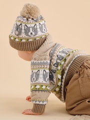 Purebaby Brown Sheep Dog Cardigan - Image 2 of 7
