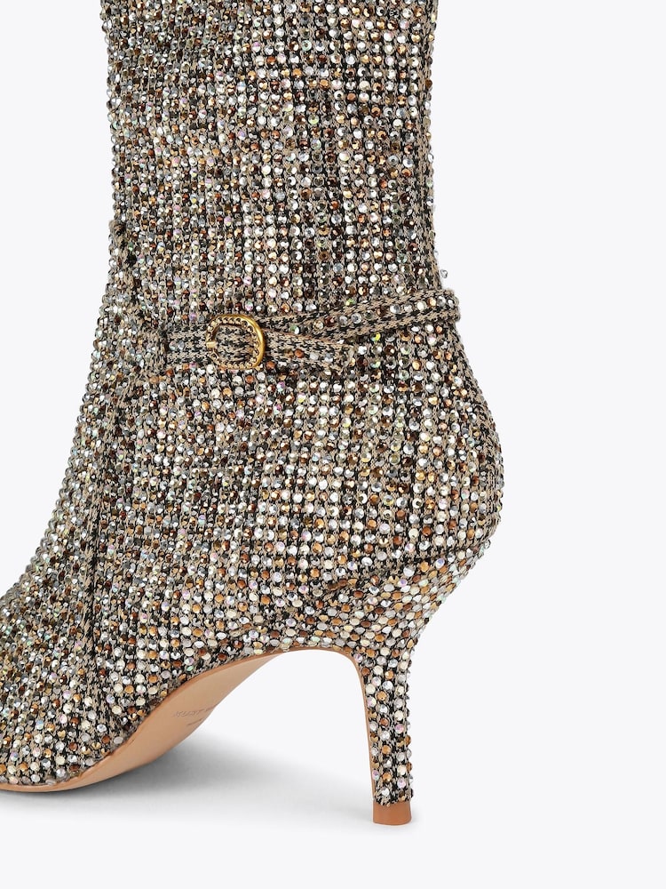 Kurt Geiger London Cream Mayfair Point Otk Boots - Image 5 of 5 Kurt Geiger London Cream Mayfair Point Otk Boots - Image 5 of 5