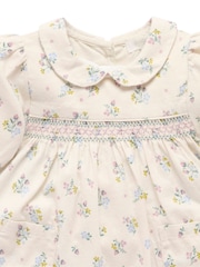 Purebaby Natural Smocked Dress - Image 6 of 7