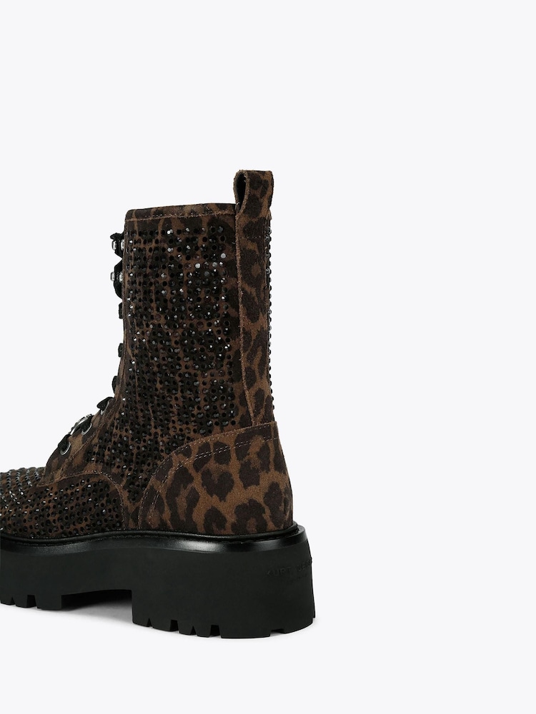Kurt Geiger London Brown Chelsea Perf Boots - Image 5 of 5 Kurt Geiger London Brown Chelsea Perf Boots - Image 5 of 5