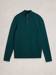 White Stuff Green Newport Merino Funnel Jumper - Image 5 of 6