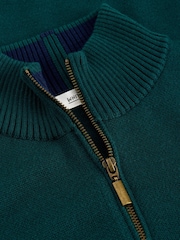 White Stuff Green Newport Merino Funnel Jumper - Image 6 of 6