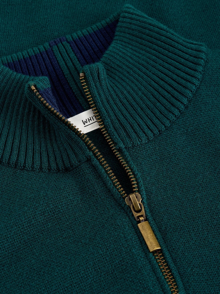 White Stuff Green Newport Merino Funnel Jumper - Image 6 of 6