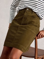 White Stuff Green Tia Cord Skirt - Image 4 of 6