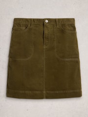 White Stuff Green Tia Cord Skirt - Image 5 of 6