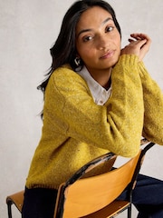 White Stuff Textured V-Neck Jumper - Imagem 3 de 6