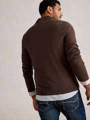 White Stuff Brown Newport Merino Funnel Jumper - Image 2 of 6
