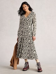 White Stuff Black Megan Jersey Dress - Image 1 of 6