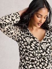 White Stuff Black Megan Jersey Dress - Image 2 of 6