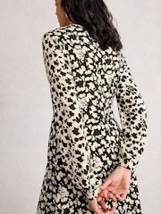 White Stuff Black Megan Jersey Dress - Image 3 of 6